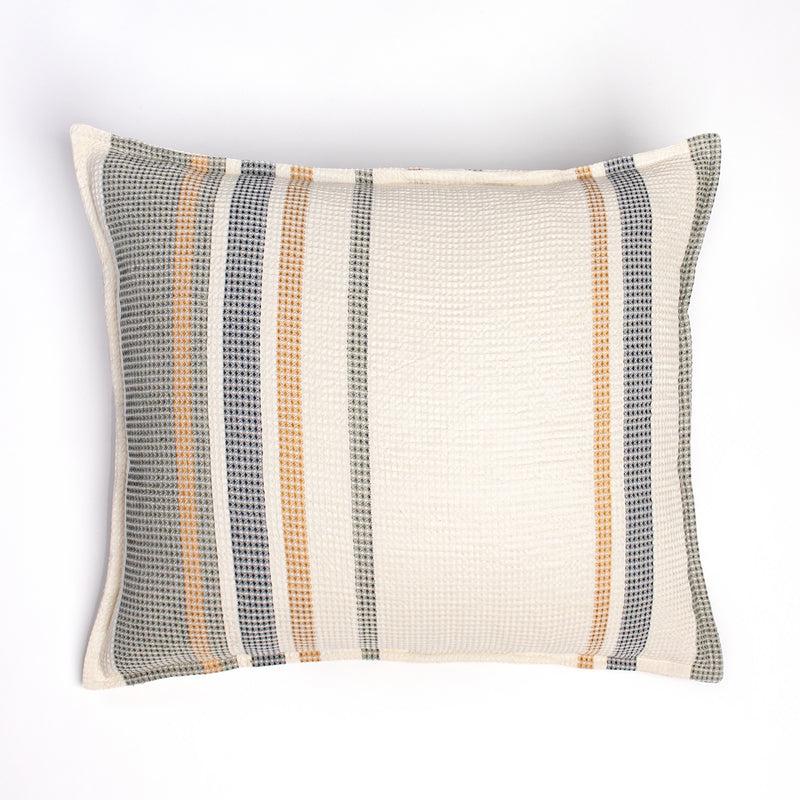 Flevy Linen Accent Cushion - 31 X 37 - Ivory/Charcoal