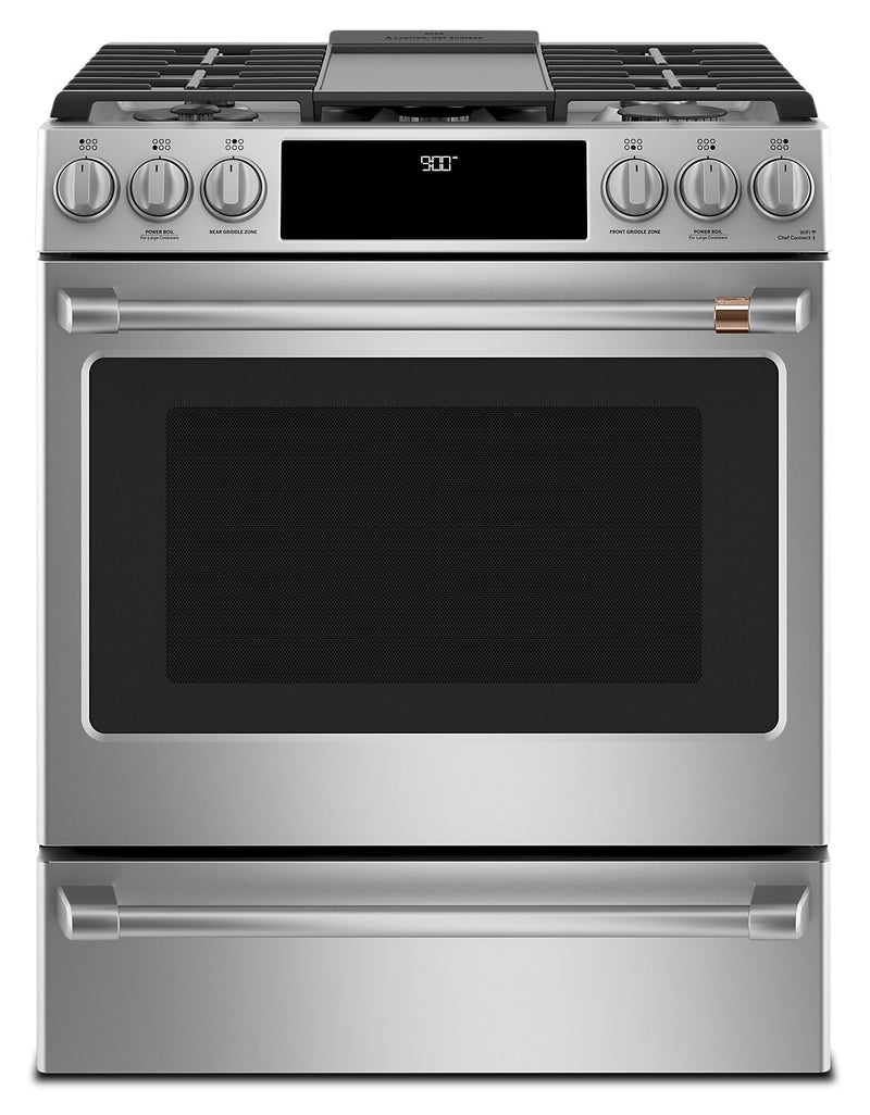 Café 30" Slide-In Dual-Fuel Convection Range - CC2S900P2MS1