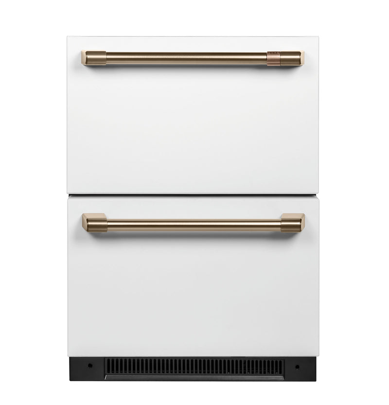 Café 5.7 Cu. Ft. Built-In Dual-Drawer Refrigerator - CDE06RP4NW2 - Refrigerator in Matte White