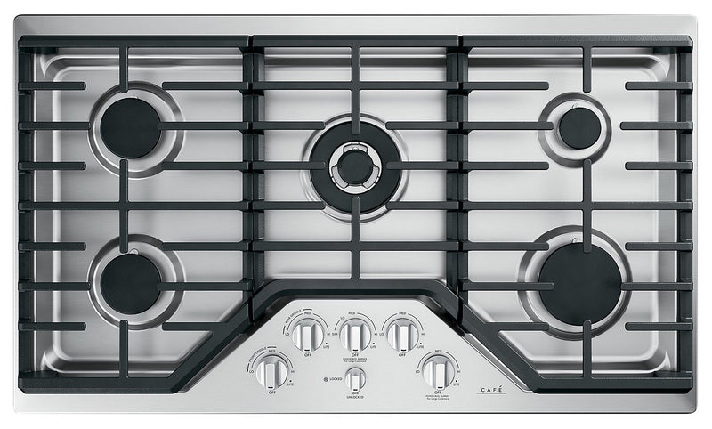 Café 36" Built-In 5-Burner Gas Cooktop - CGP95362MS1