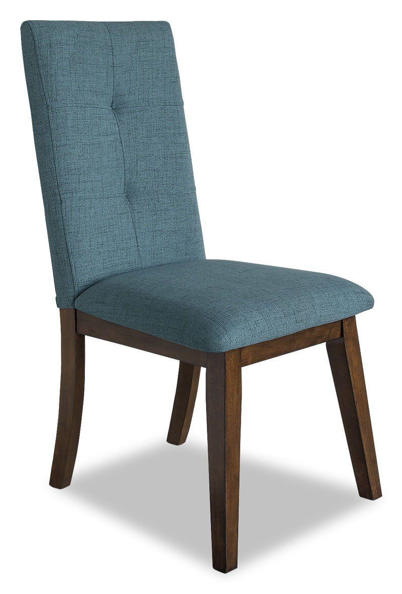 Argyle Fabric Dining Chair - Aqua
