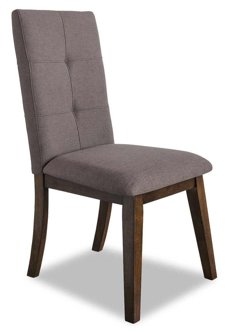 Argyle Fabric Dining Chair - Brown