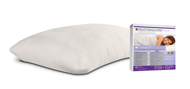 MasterGuard® CoolTouch™ Twin Mattress Protector with 1 Standard Cooltouch Pillow