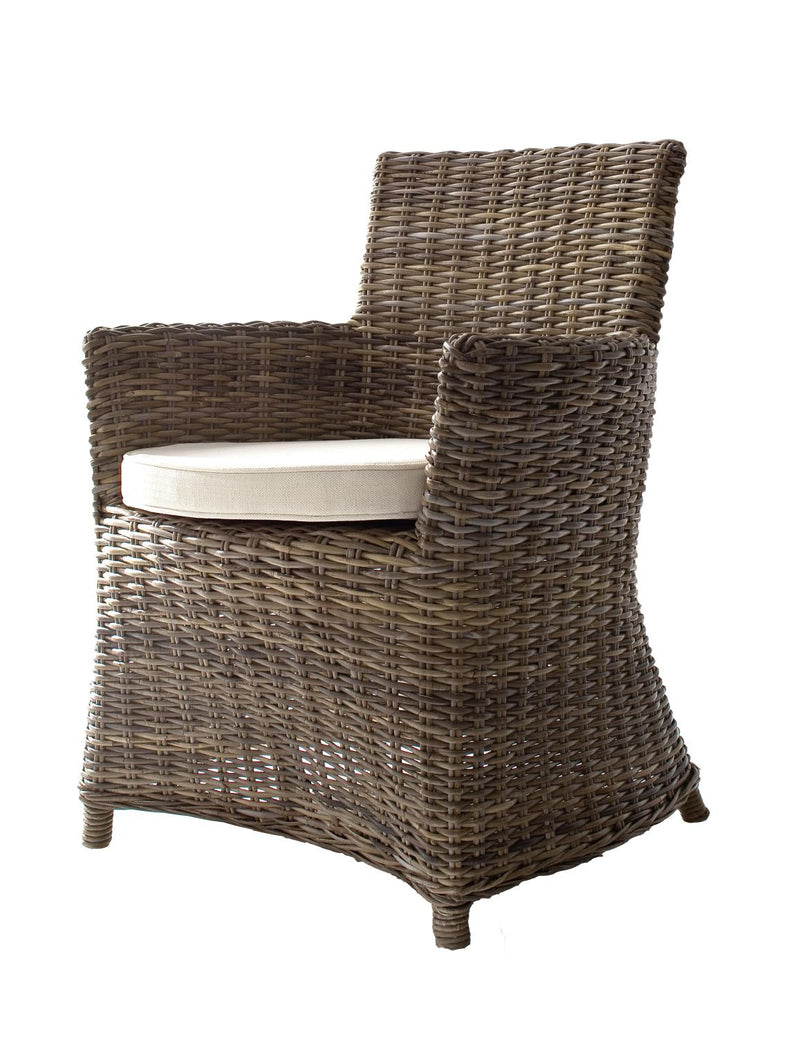 Lazio Straight Arms Dining Chair with Cushion - Set of 2