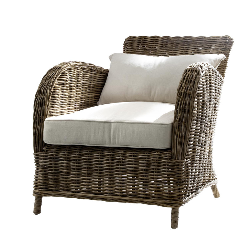 Lazio Curved Arms Chair With Cushion