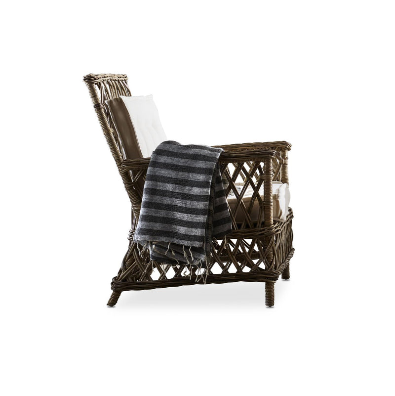Lazio Slanted Rattan Arm Chair