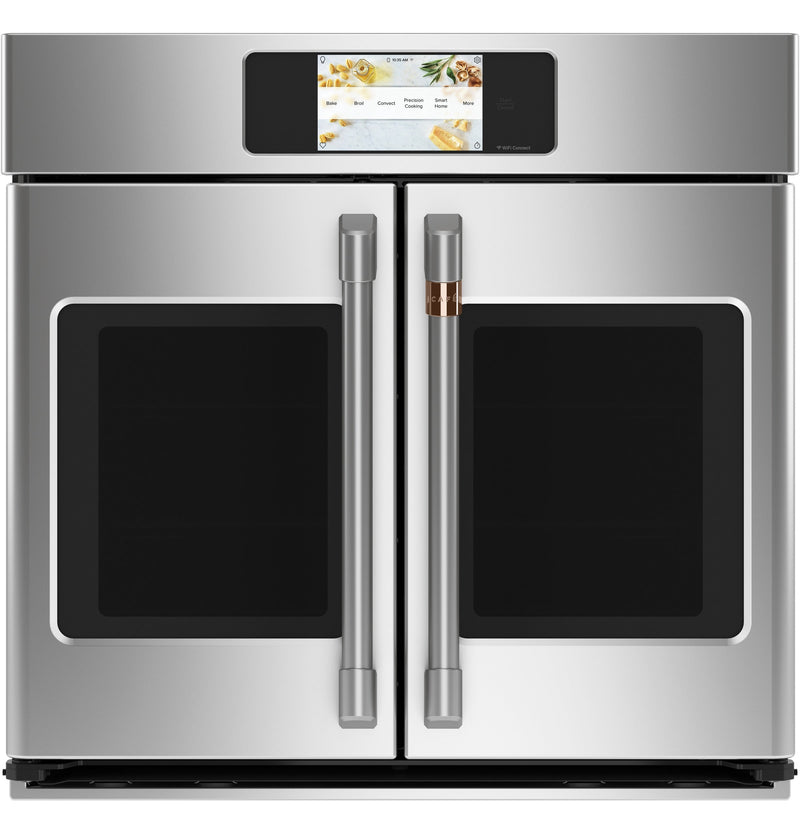 Café Stainless Steel 30" Built-In French-Door Single Convection Wall Oven (5.0 Cu.Ft) - CTS90FP2NS1