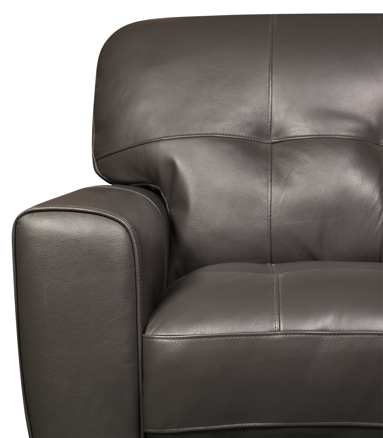 Kaleb tufted leather recliner deals