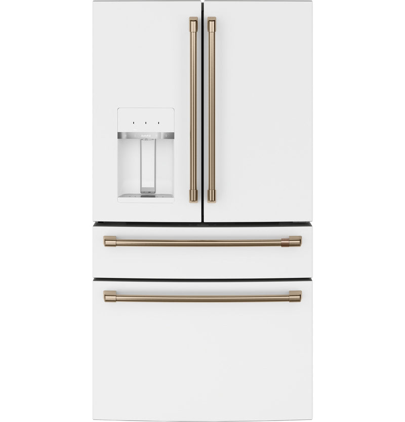 Café Matte White 36" 4-Door French-Door Refrigerator (27.8 Cu. Ft.) - CVE28DP4NW2