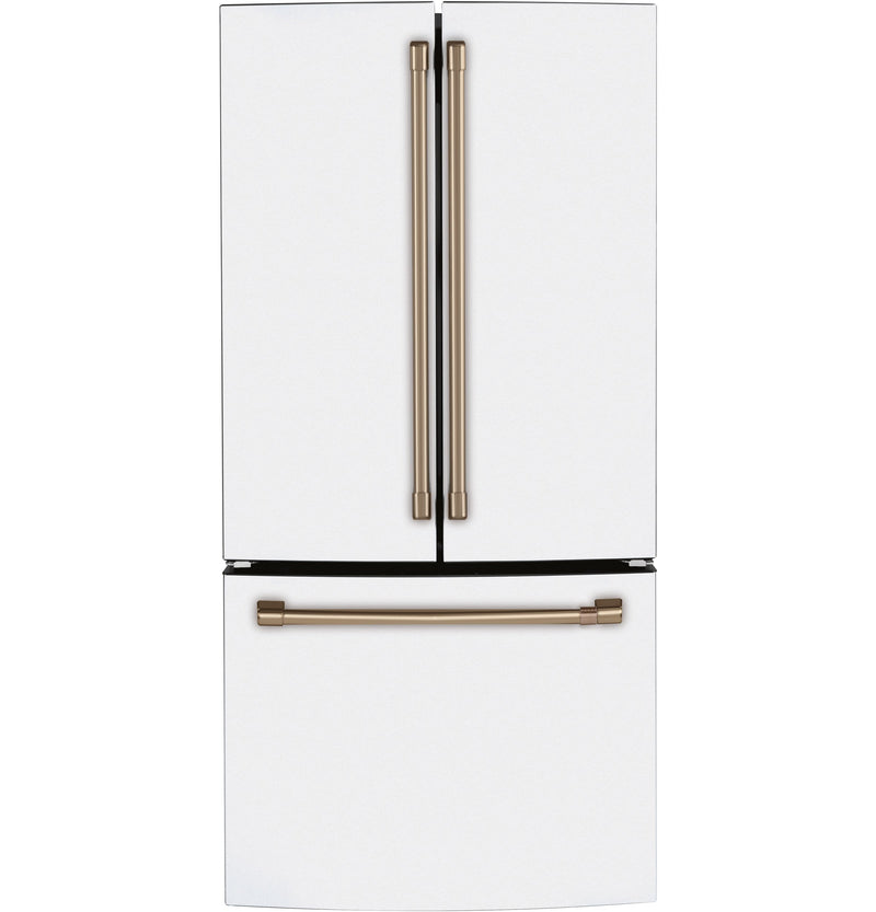 Café Matte White 33" Counter-Depth French-Door Refrigerator (18.6 Cu. Ft.) - CWE19SP4NW2