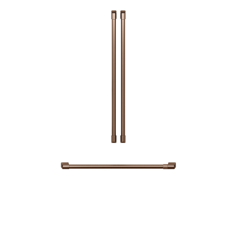 Café Brushed Copper Handle Kit for 36" Refrigerators - CXLB3H3PMCU