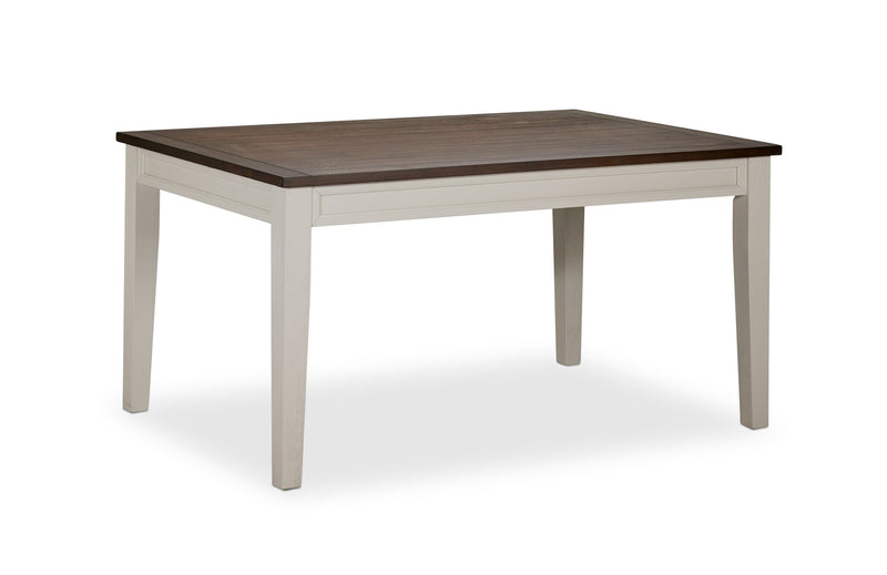 Rebecca Dining Table - Ivory/Driftwood