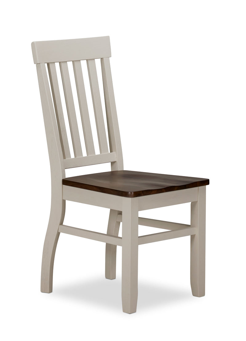 Rebecca Dining Chair - Ivory/Driftwood