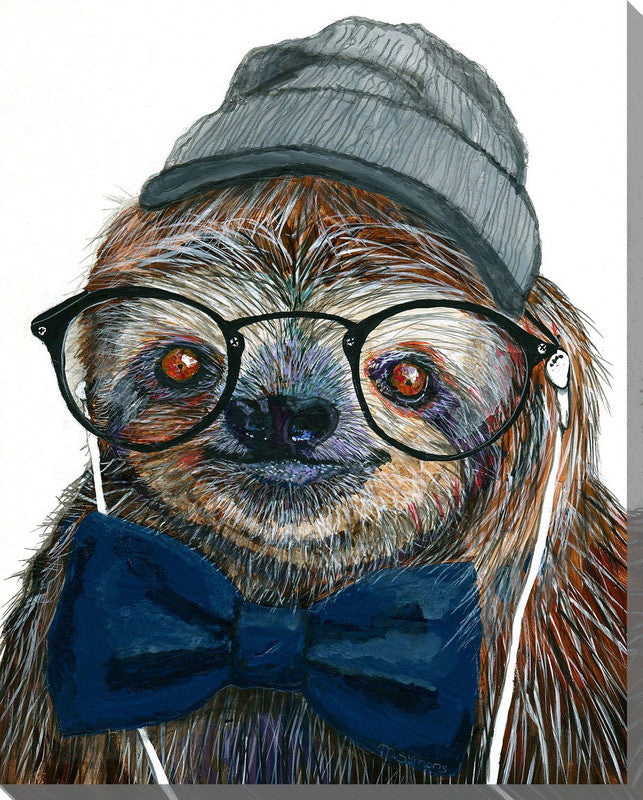 On Trend Sloth Canvas Wall Art - 30 X 45