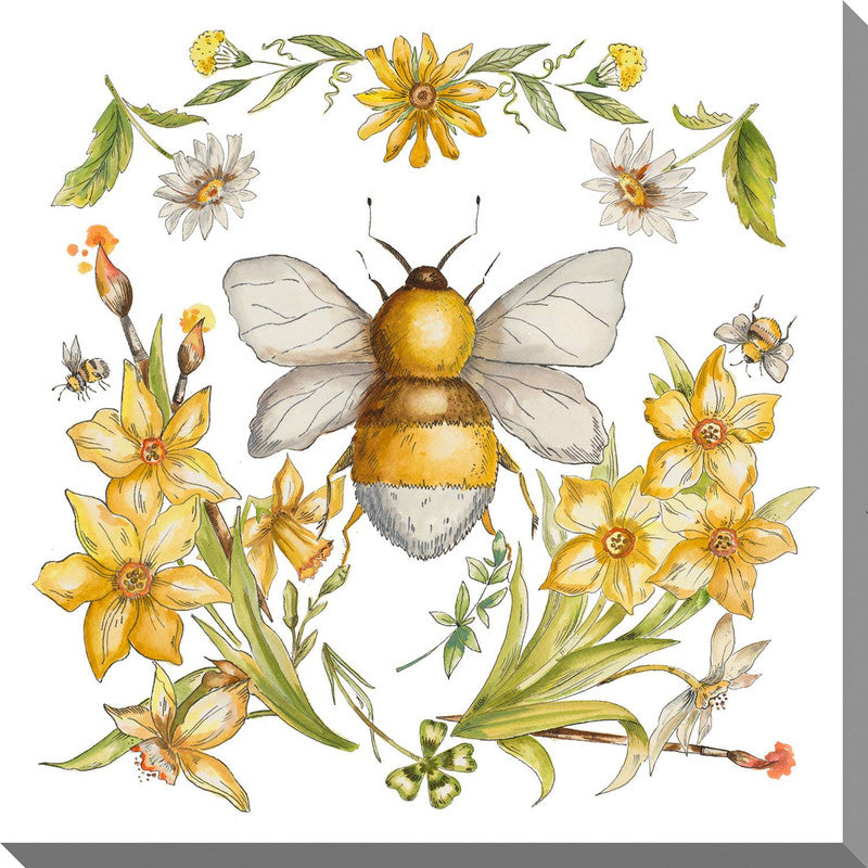 Queen Bee Canvas Wall Art - 30 X 30