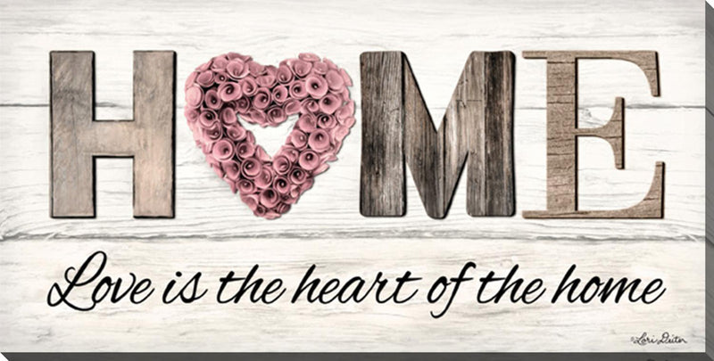 Heart of The Home Wall Art - 24 X 48