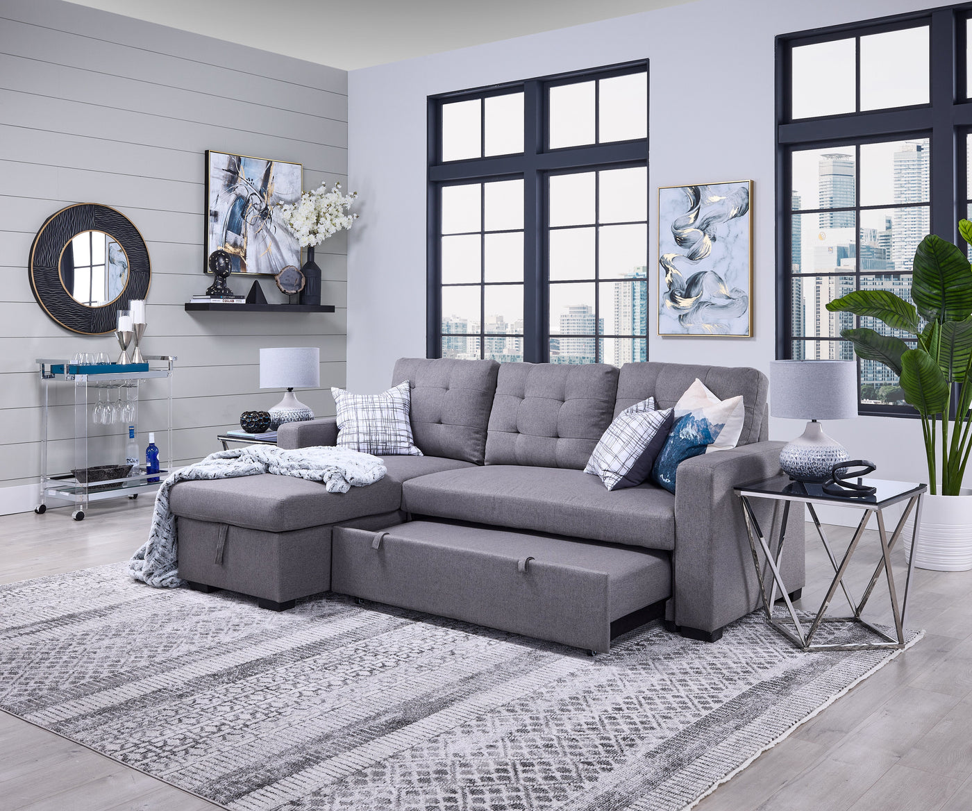 Couch with online pop up bed
