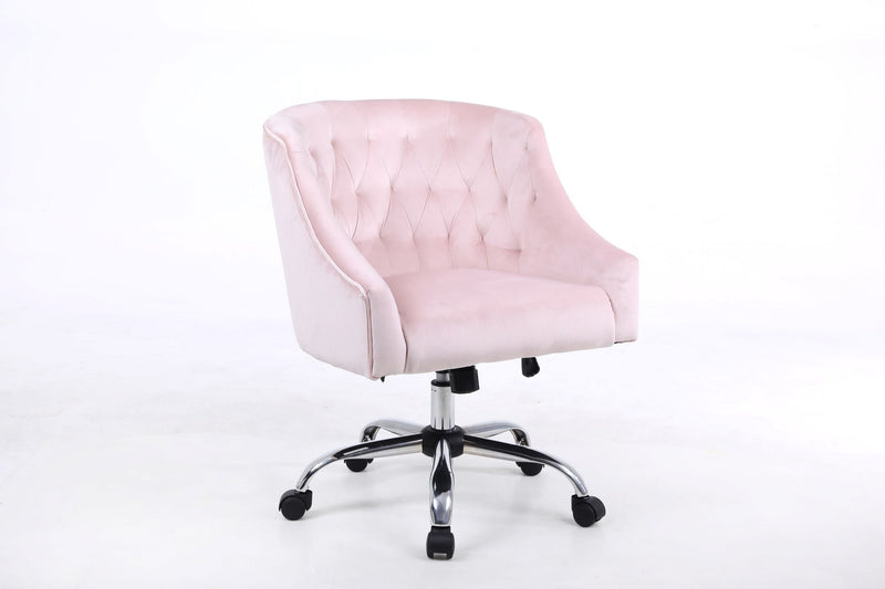 Elaine Adjustable Office Chair - Pink