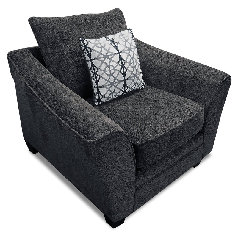 Sherwood Chenille Chair - Charcoal