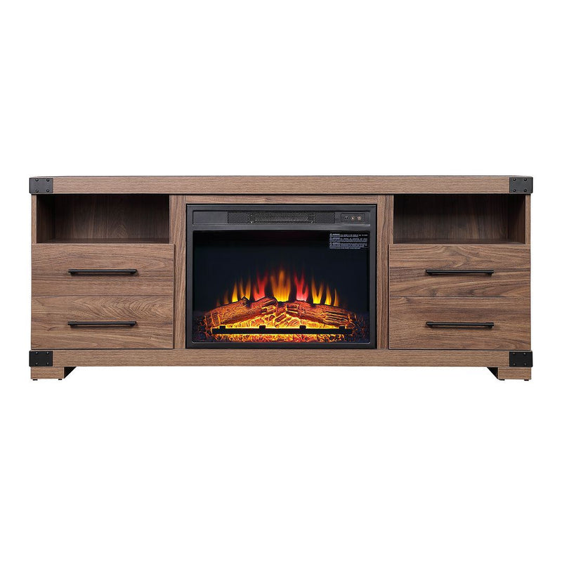 Hoath 60" Fireplace TV Stand - Brown