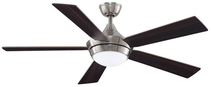 Bramberton 52" Ceiling Fan with LED Light Kit - Cherry/Brushed Nickel