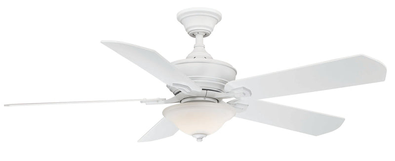Barnsbury 52" Ceiling Fan with Glass Bowl Light - Matte White