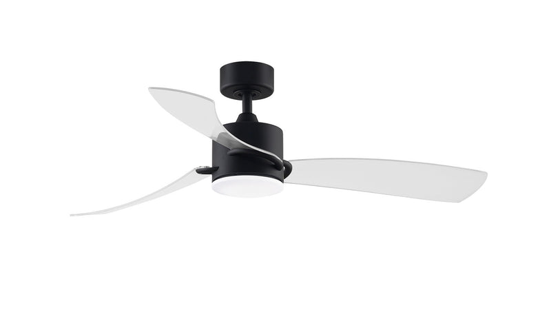 Espin 52" Ceiling Fan with LED Light Kit - Black