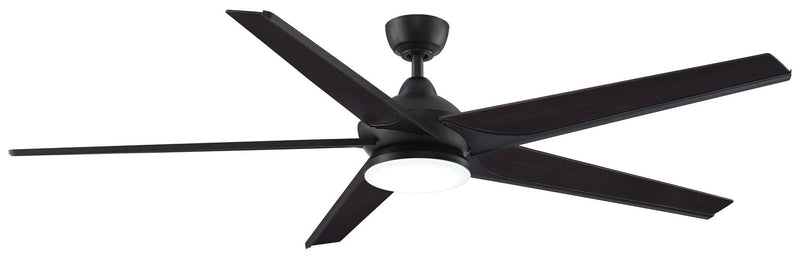 Elphin 72" Ceiling Fan with LED Light Kit - Bourbon/Dark Bronze