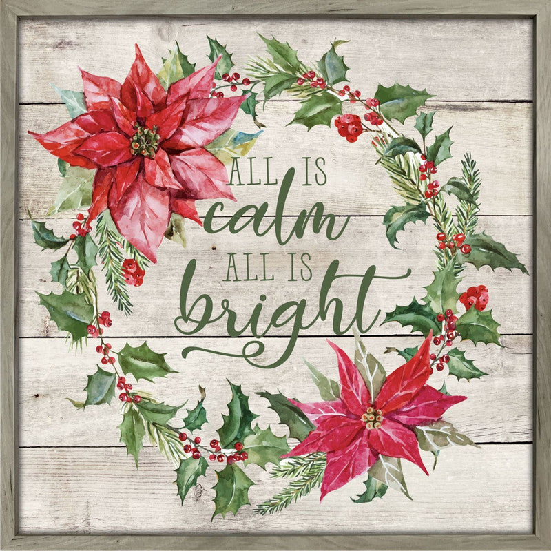Songs of the Season Framed Wall Art - 24 x 24