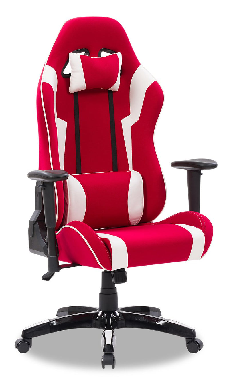 Jarrell Gamer Chair - Red and White