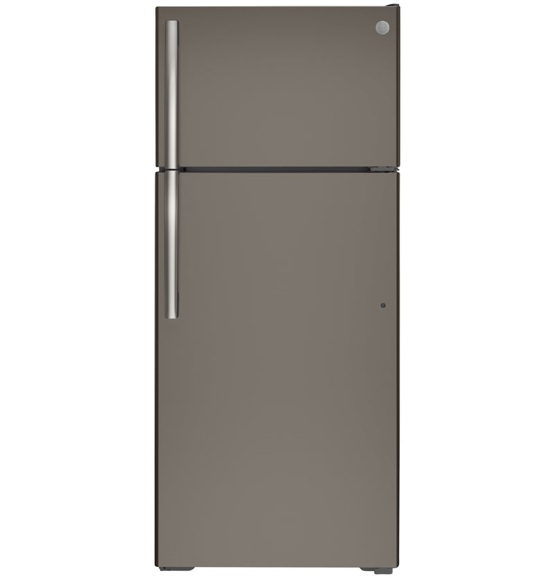 GE 17.5 Cu. Ft. Top-Freezer Refrigerator - GTE18GMNRES - Refrigerator in Fingerprint Resistant Slate