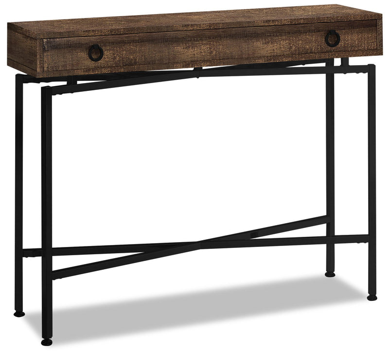 Lucena Reclaimed Wood-Look Sofa Table - Brown