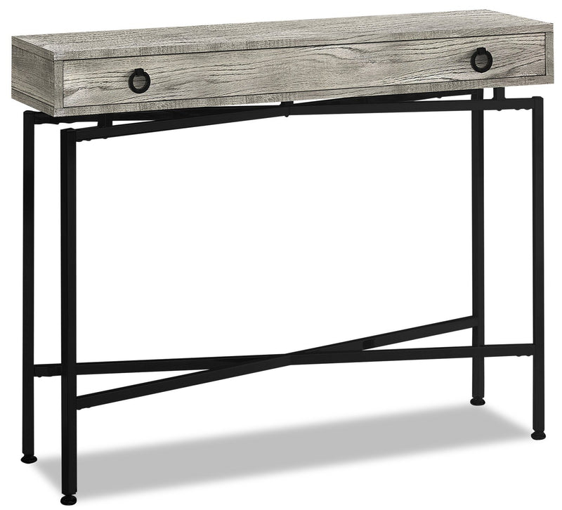 Lucena Reclaimed Wood-Look Sofa Table - Grey