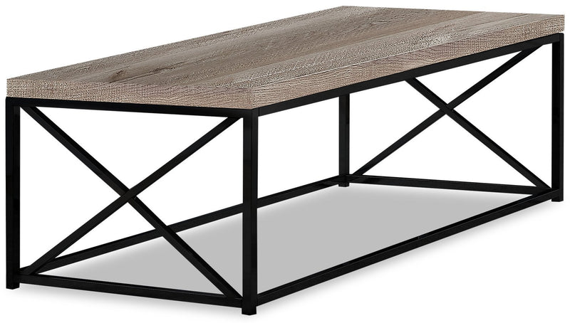 Lucena Reclaimed Wood Look Coffee Table - Taupe