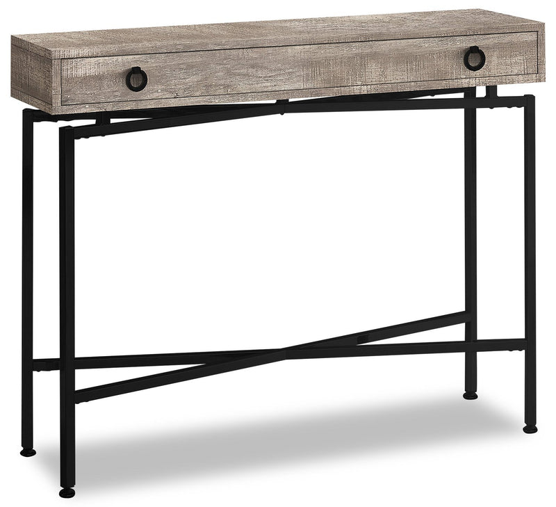 Lucena Reclaimed Wood-Look Sofa Table - Taupe