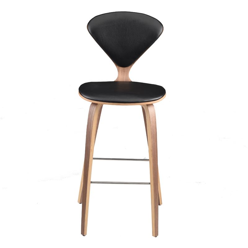 Othain Leather Counter-Height Stool - Black