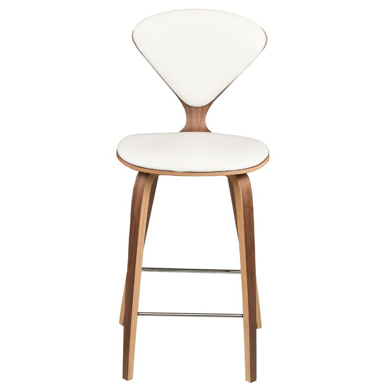Othain Leather Counter-Height Stool - White