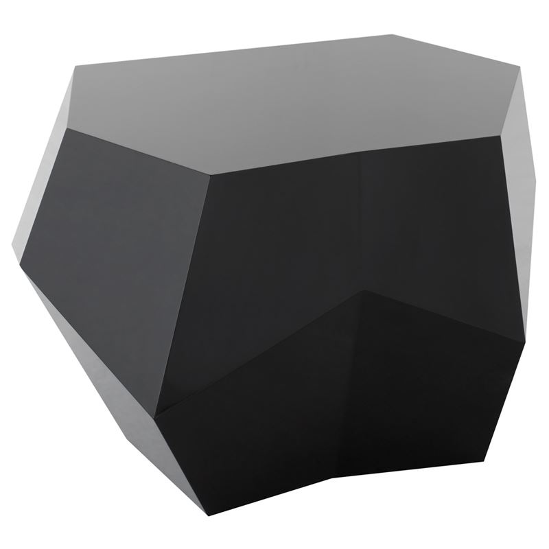 Benaize Lacquered Geometric Coffee Table - Black