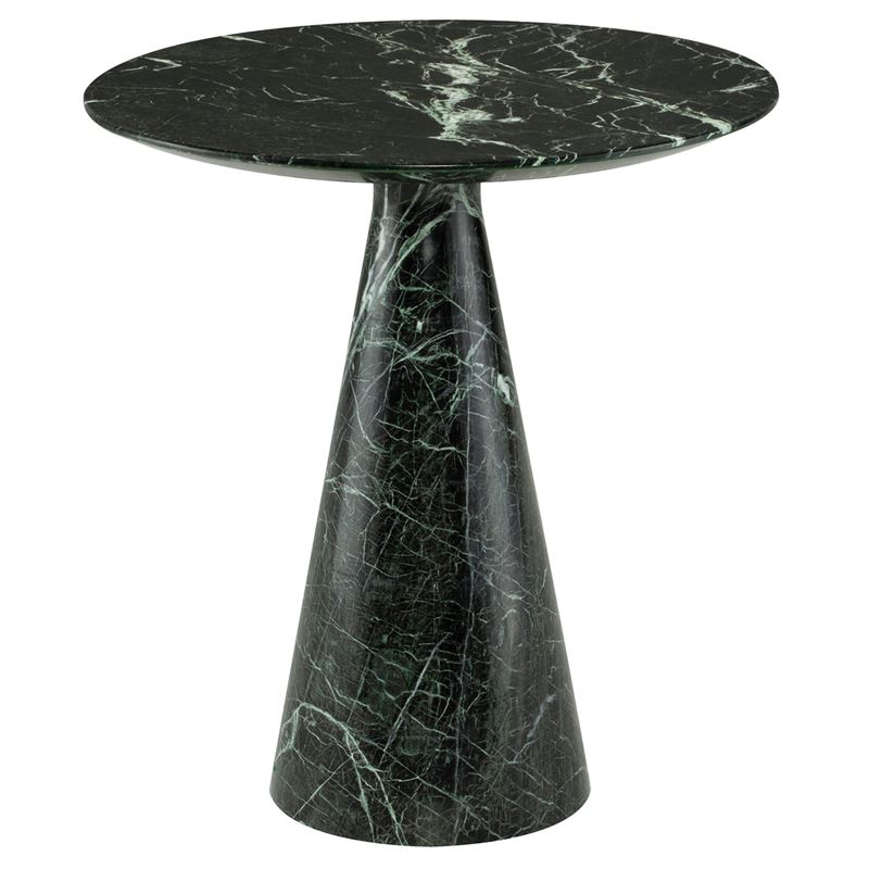 Claudio Marble End Table - Black/Green