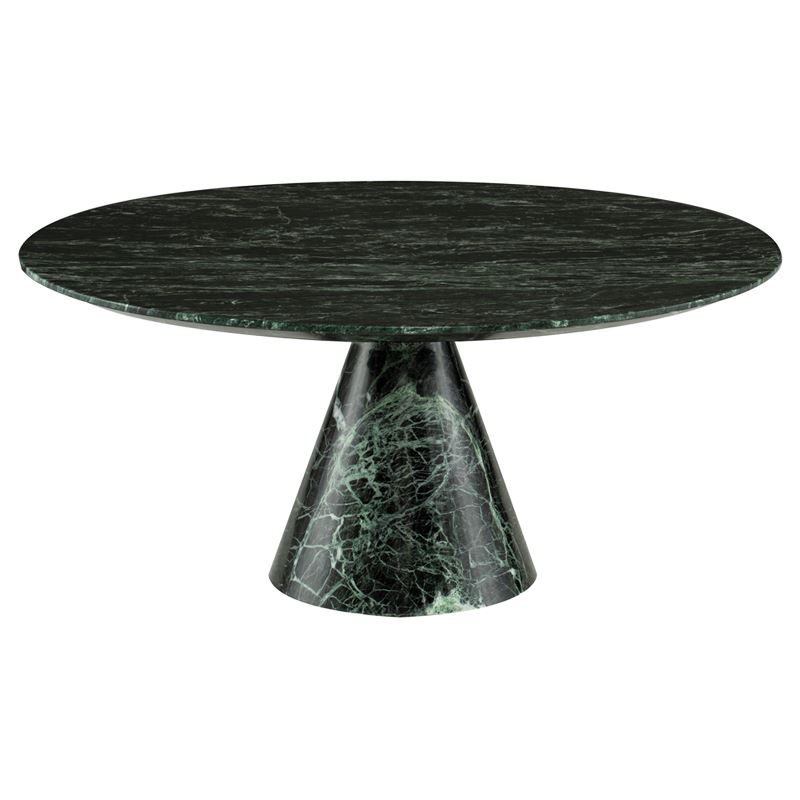 Claudio 35.5" Marble Coffee Table - Black/Green