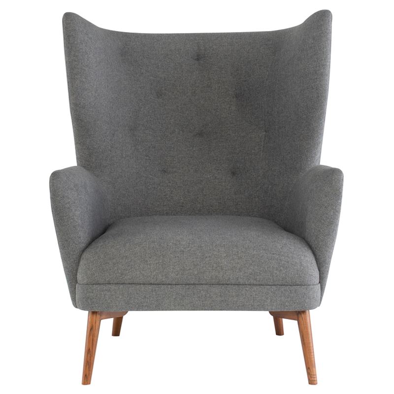 Klara High-Back Arm Chair - Shale Grey