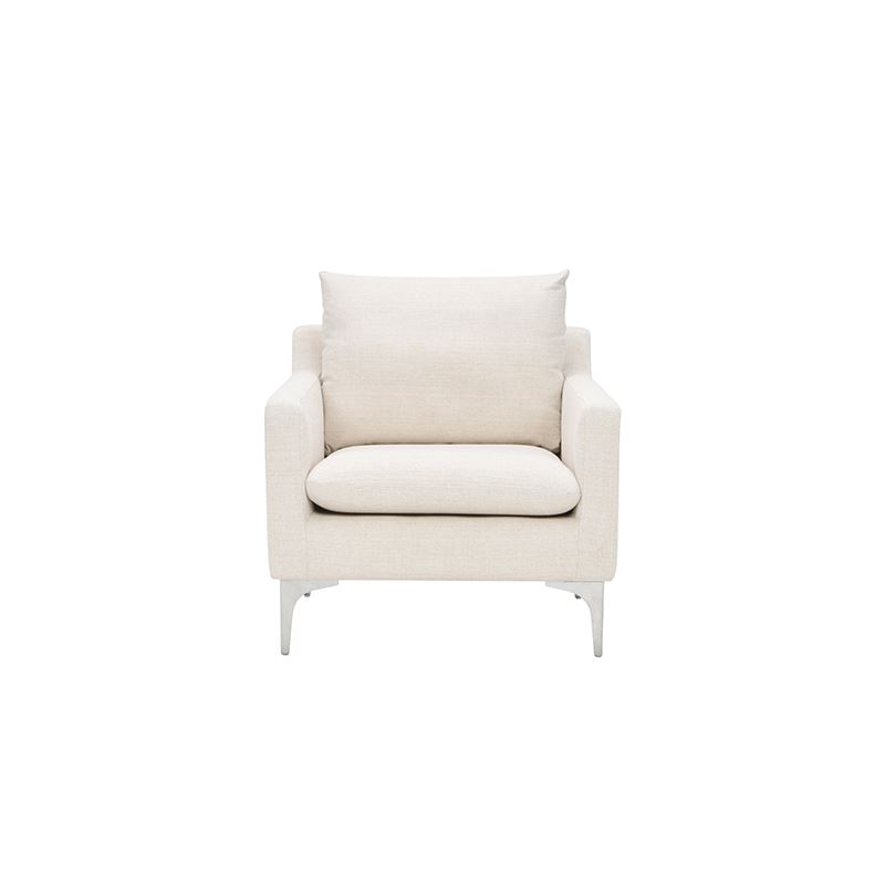 Anders Accent Chair - Sand/Silver