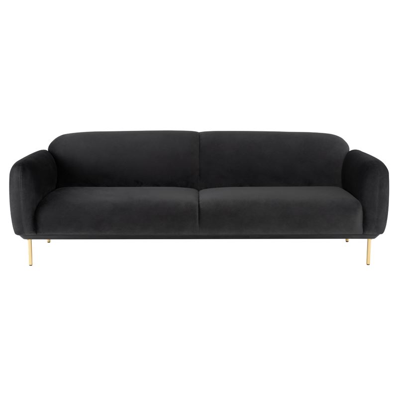Benson Velvet Sofa - Shadow Grey