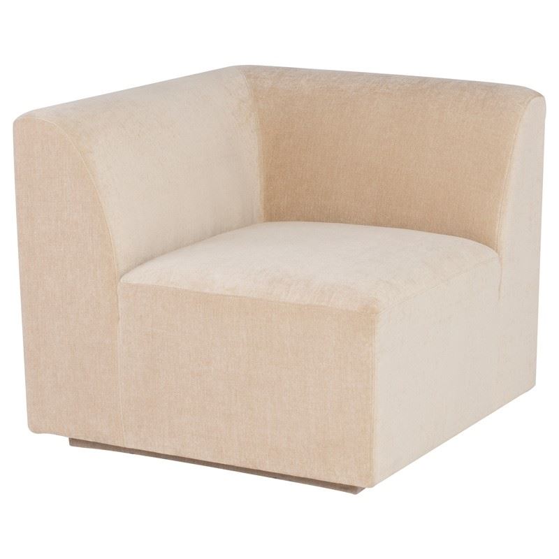 Lilou Modular Corner Accent Chair - Almond