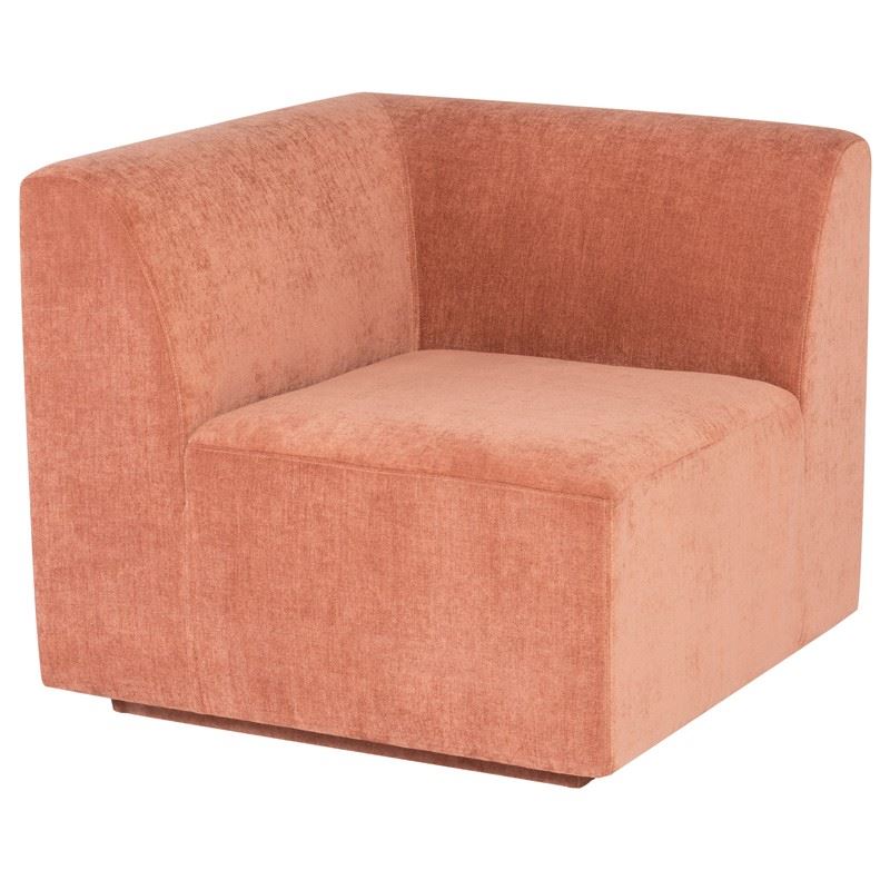 Lilou Modular Corner Accent Chair - Soft Nectarine