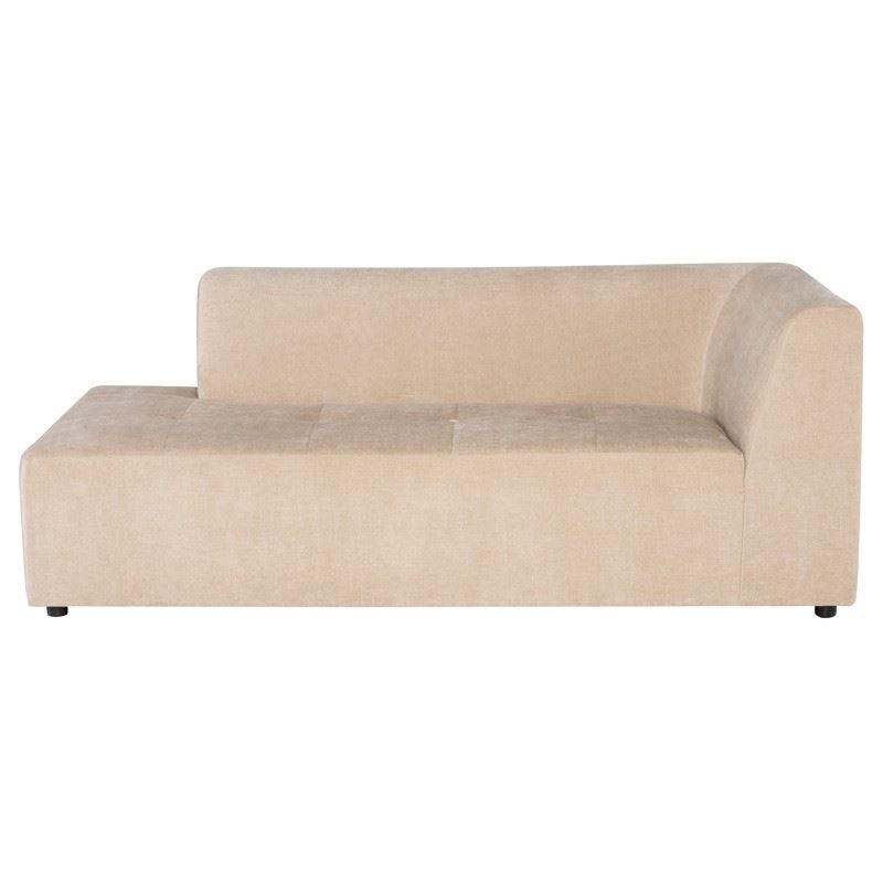 Parla Modular Right-Facing Chaise - Almond