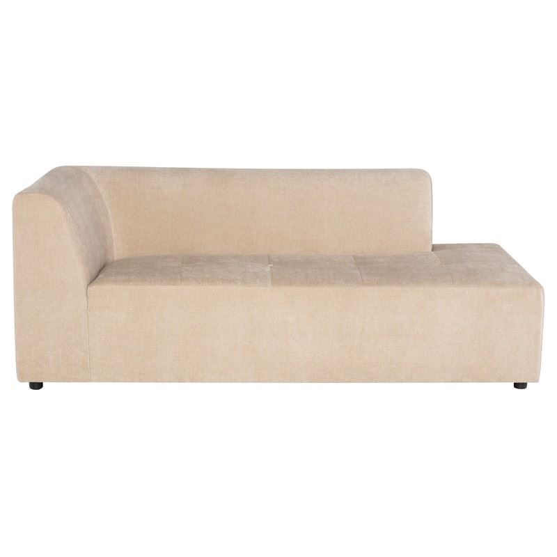 Parla Modular Right-Facing Chaise - Almond