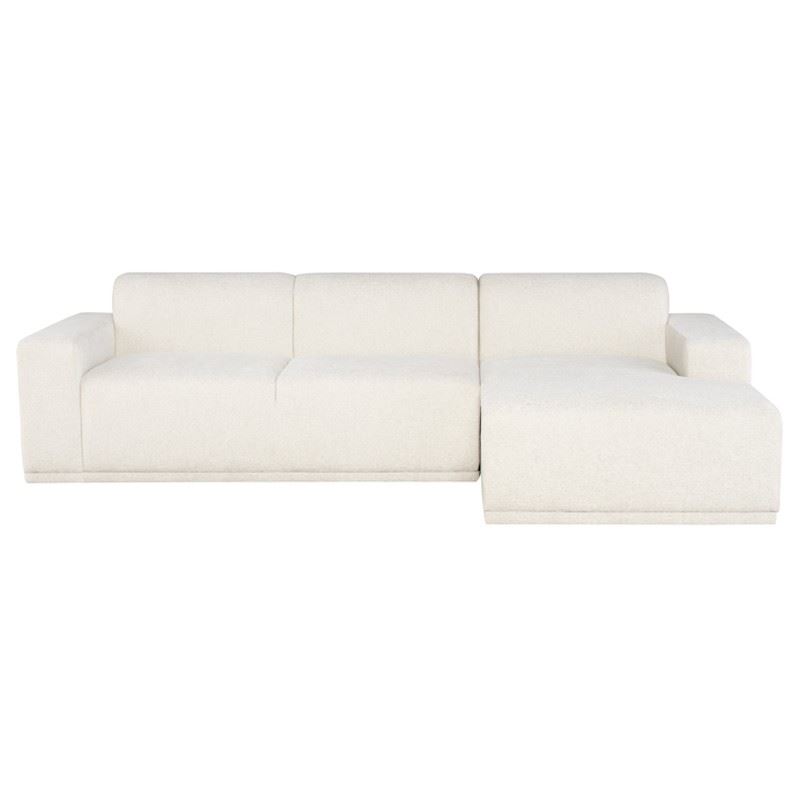 Leo Right-Facing Sectional - Coconut