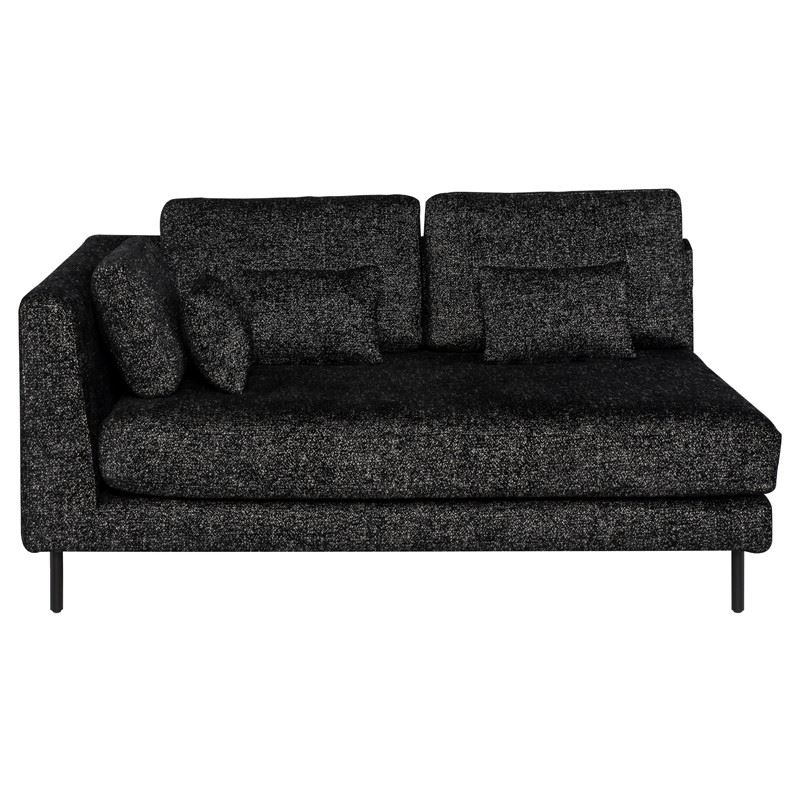 Gigi Modular Left-Facing Chaise - Salt & Pepper