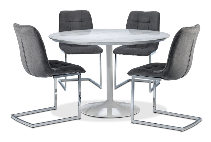Louisa 5-Piece Dining Room Set - Graphite